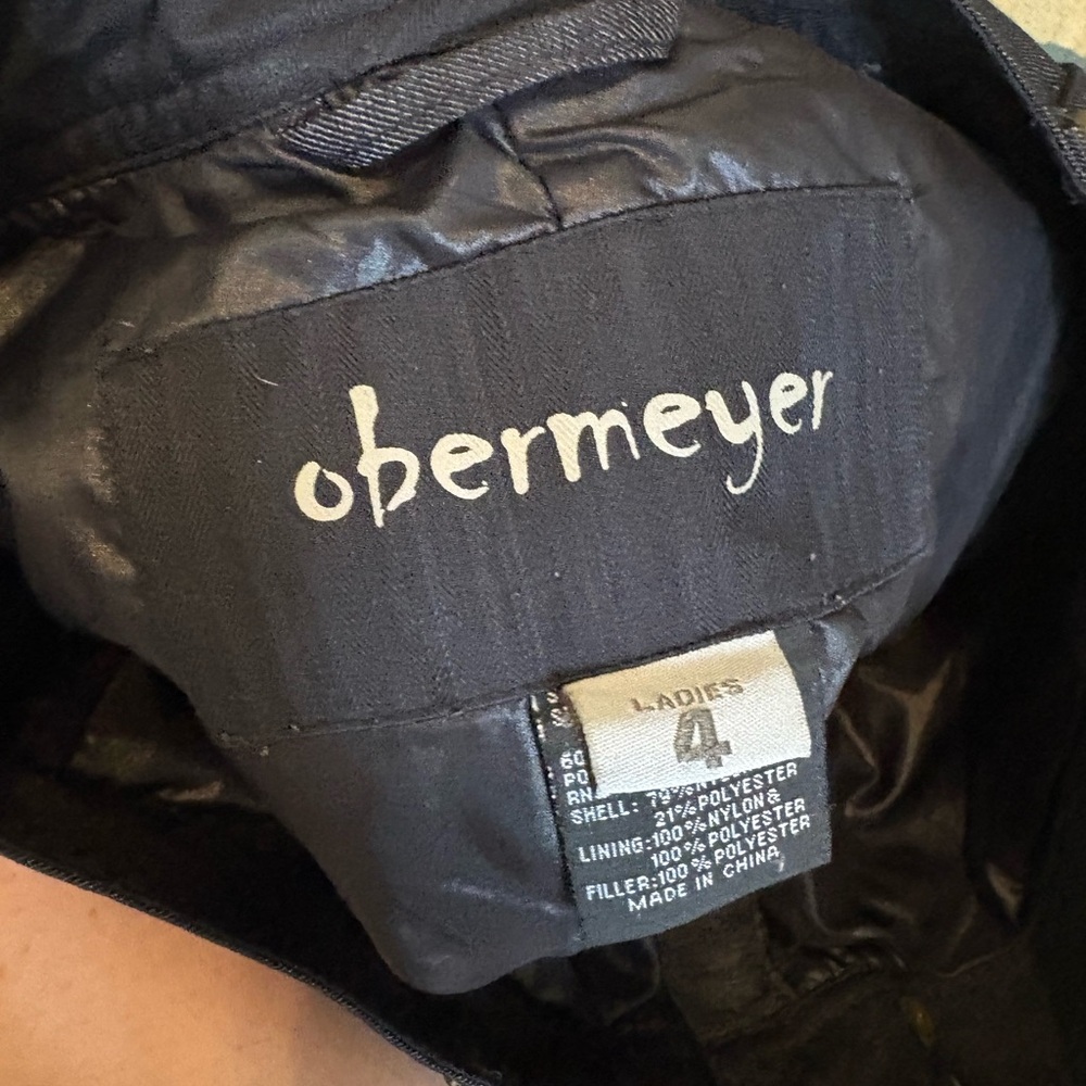 Obermeyer Women's Ski Snowboard pants charcoal size 4 - Picture 3 of 7